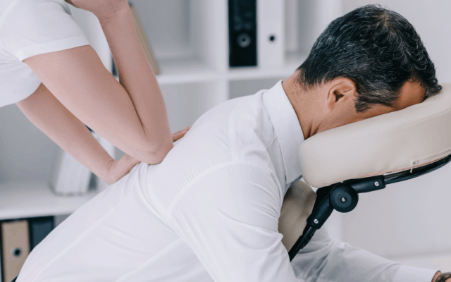 Stoelmassage op het werk
