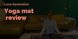 Love generation yoga mat print